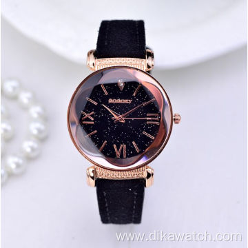 Gogoey Watches Ladies High Quality Leather Starry Sky Watch Woman Fashion Diamond Elegant Women Dress Bracelet Relogio Feminino